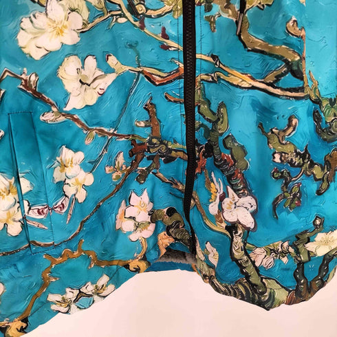 ユーロ 絵画プリント 裏ボアフーデッドジャケット メンズ JPN:XXL